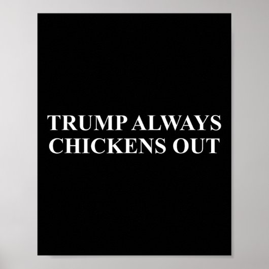 タコ - トランプはいつも臆病者 ポスター (正面)