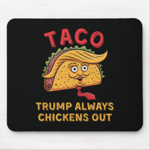 タコ - トランプはいつも臆病者 - 反トランプニック マウスパッド