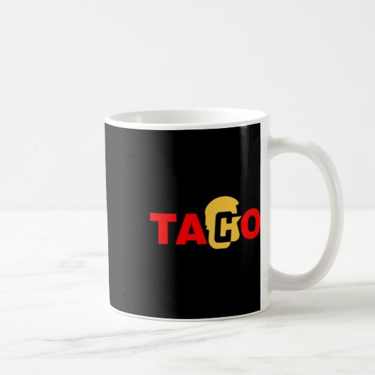 タコ トランプ いつもチキンアウト  コーヒーマグカップ (右)