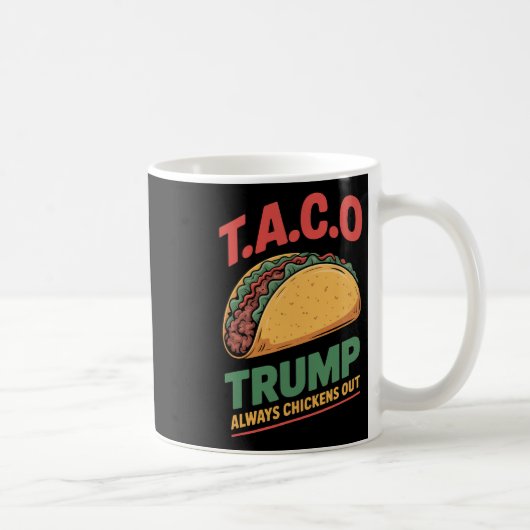 タコ トランプ いつも臆する おもしろタコ コーヒーマグカップ (右)