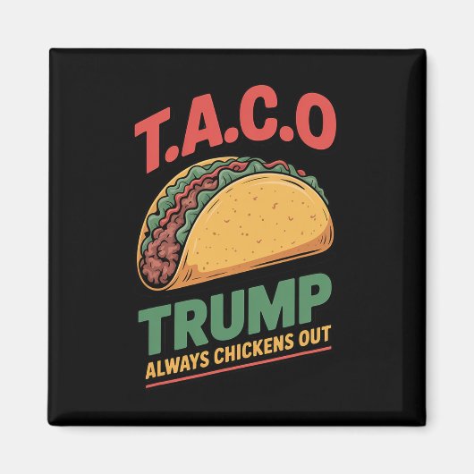 タコ トランプ いつも臆する おもしろタコ マグネット (正面)