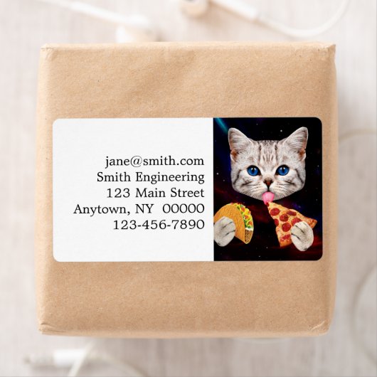 タコ、ネコ、ピザ ラベル (インサイチュ)