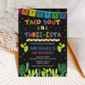 タコ・バウト・スリー・エスタ・インビテーション | ３歳の誕生日 招待状