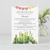 タコ・バウト・ラブ　ブライダルシャワー 招待状 (スタンド正面)