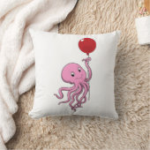 タコ(バルーン付) クッション (ブランケット)