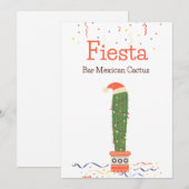 タコ バー メキシカン フード サボテン フィエスタ テーブル サイン シーズンカード (正面/裏面)