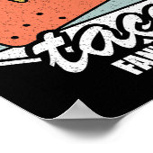 タコ ファン クラブ ヴィンテージ タコス愛好家のためのフードラバー ポスター (角)