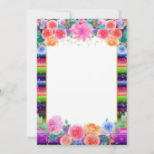 タコ，フィエスタメキシコの1歳の誕生日パーティー 招待状 (裏面)