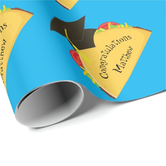 タコ·フィエスタ卒業パーティーメキシコ ラッピングペーパー (ロールコーナー)