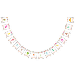 タコ フィエスタ「ハッピーバースデー」バンティングバナー バンティングフラッグ