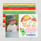 タコ フィエスタ 感謝の気持ちの写真カード サンキューカード (正面/裏面)