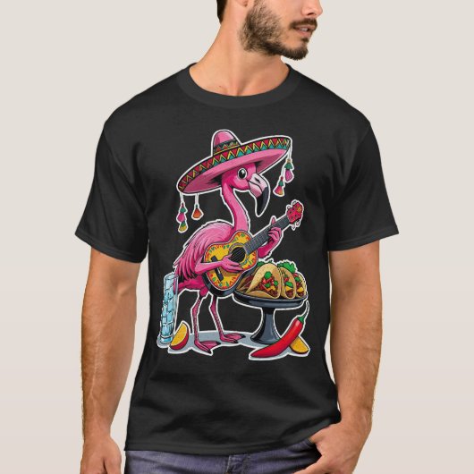 タコ フラミンゴ Tシャツ (正面)