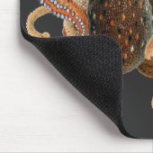 タコ・ブルガリス、ヴィンテージ海洋生物動物 マウスパッド (コーナー)