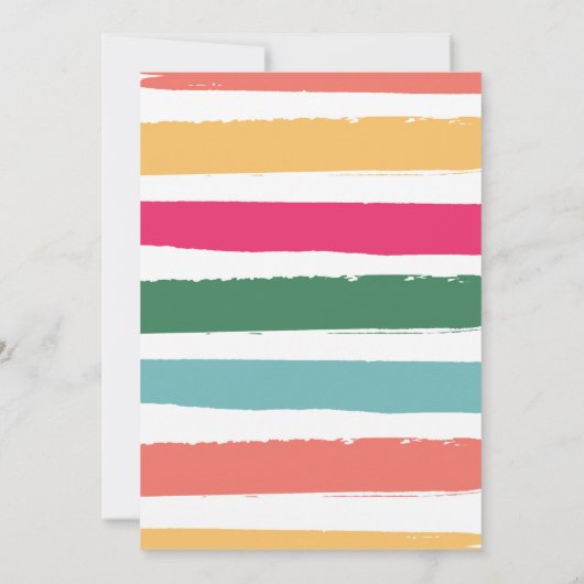 タコ・ブート・ア・パーティー第1回誕生日フィエスタ・サボテン 招待状 (裏面)