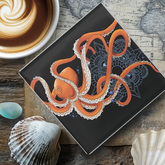 タコ・ヘナ ガラスコースター