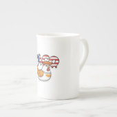 タコ ボーンチャイナマグカップ (正面右)