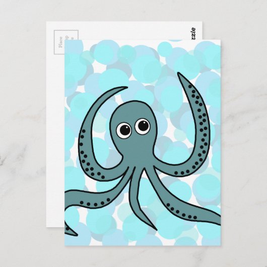 タコ ポストカード (正面/裏面)