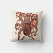 タコ マクロプス, ヴィンテージ海洋水生動物 クッション (正面)