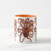 タコ マクロプス, ヴィンテージ海洋水生動物 マグカップ (中央)