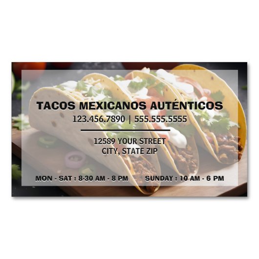 タコ マグネット名刺 (正面)