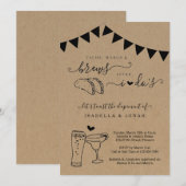 タコ マーグ ブリューの後で挙式のみの結婚式 招待状 (正面/裏面)