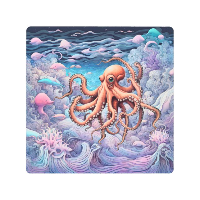 タコ メタルプリント (正面)