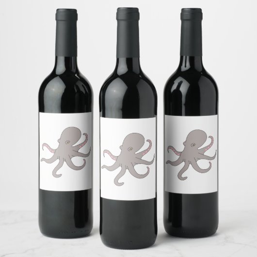 タコ ワインラベル (ボトル)