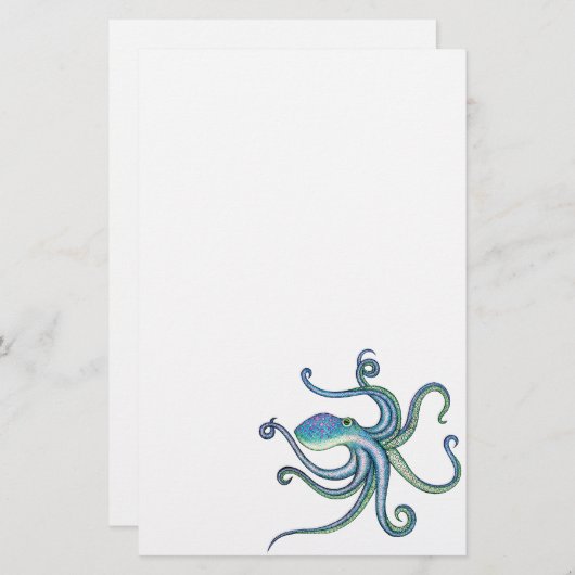 タコ 便箋 (正面/裏面)