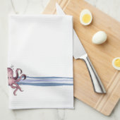 タコ-台所タオル キッチンタオル (四つ折り)