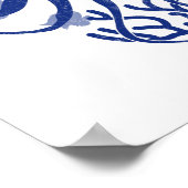 タコ（明るい背景） ポスター (角)