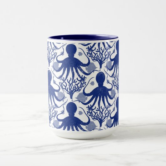 タコ(明るい背景) マグカップ (中央)