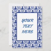 タコ（明るい背景） 招待状 (裏面)