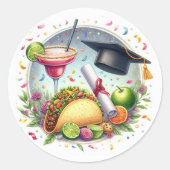 タコ「未来の卒業について」 ラウンドシール (正面)