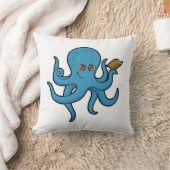 タコ(本あり) クッション (ブランケット)