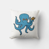 タコ（本あり） クッション (正面)