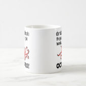タコ 海の動物 面白い タコ コーヒーマグカップ (中央)