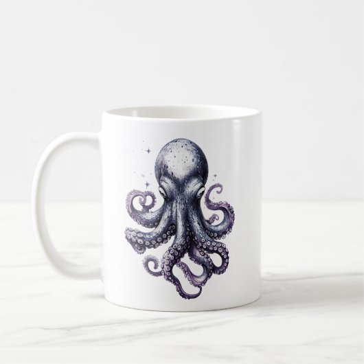 タコ 海の生き物 マグカップ (左)