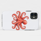 タコ 海の生き物 海洋 動物 デザイン Case-Mate iPhoneケース (裏面(横))