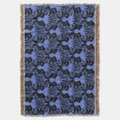タコ(濃い背景) スローブランケット (正面縦)