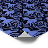 タコ（濃い背景） ポスター (角)