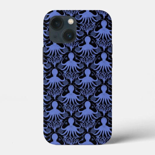タコ(濃い背景) Case-Mate iPhoneケース (裏面)