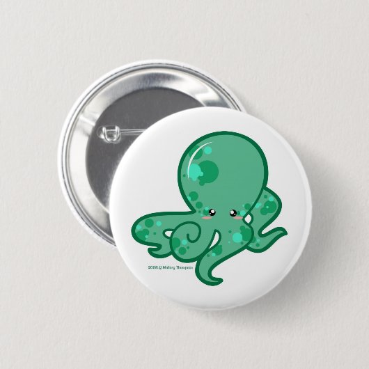 タコ 缶バッジ (正面&裏面)