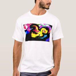 タコ 色とりどりの 波 Tシャツ