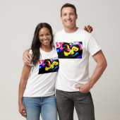 タコ 色とりどりの 波 Tシャツ (ユニセックス)