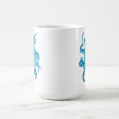 タコ 電気の海 青いクラーケン 壮麗なる海洋 コーヒーマグカップ (中央)