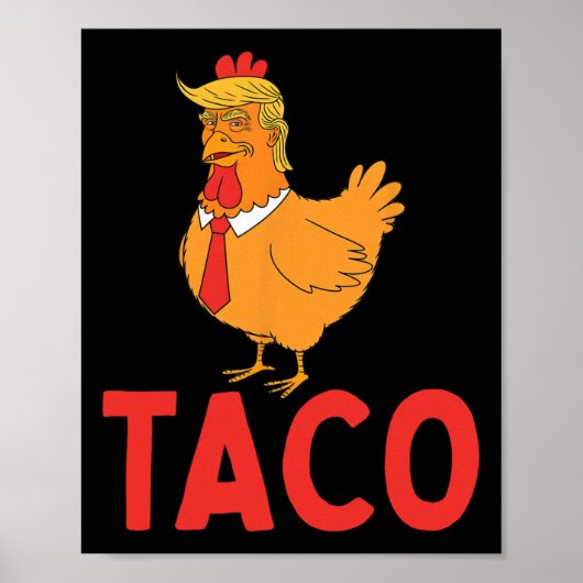 タコ、面白いタコ、トランプはいつも臆病者 ポスター (正面)
