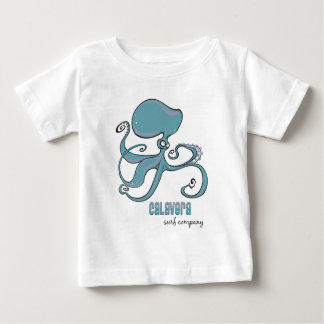 タコ- Calaveraの波Co.の子供 ベビーTシャツ