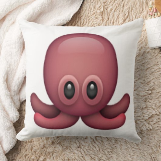 タコ – Emoji クッション (ブランケット)