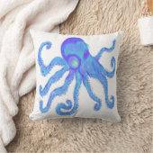 タコ – Lt Blue クッション (ブランケット)