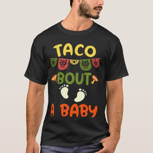 タコAベビー妊娠のお知らせCinco De M Tシャツ (正面)